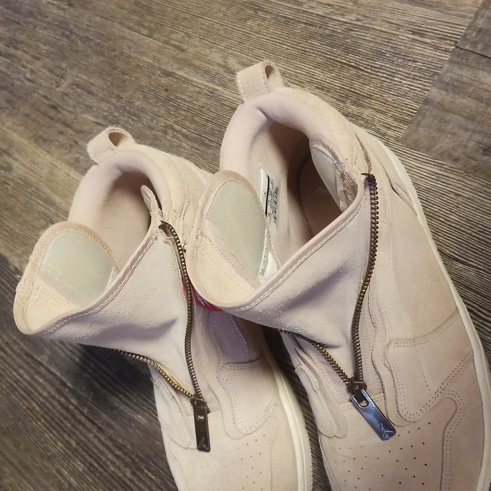 NIKE Air Jordan 10 Women Hightop Balarina Pink Suede Zip up EXCELLENT condition - Picture 14 of 17